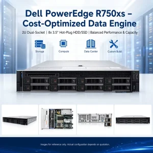 Dells PowerEdge R750XS Network Server Host DeepSeek Deep Learning Virtualized Database AI 2U Rack Server