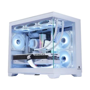 Desktop Gamer Computer Tower Case Mid Tower Form Factor ATX TYPE C Interface Supports ATX MATX Mini ITX