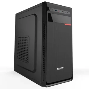 Desktop Gaming Computer Case Mid Tower Office Front Panel 3 USB SMPS