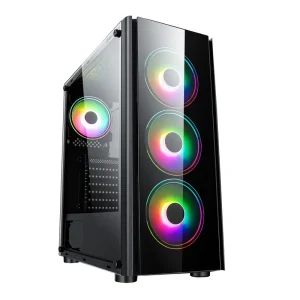 Desktop Gaming Computer Case Tempered Glass ARGB
