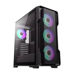 Desktop Gaming Computer Case with 360 mm Liquid Cooling Support