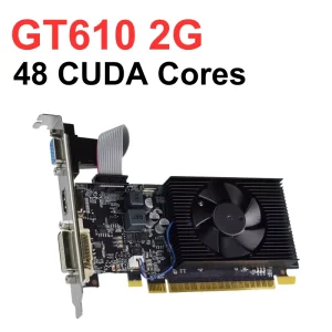 Desktop GeForce GT 610 2GB DDR3 Graphics Card PCIe 2.0 x16 DVI HDMI VGA
