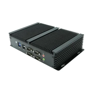 Desktop Industrial PC Intel Core I5 4278U 1 GPIO 6 RS232 RS485 2 LAN Fanless Low Power Windows 11