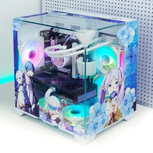 Desktop Mid Tower Gaming Computer Case with Power Supply Support Mini ITX & MicroATX Motherboards OME NPC