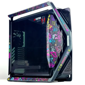 Digital Display Edition Customizable ATX Full Tower Computer Case with Side Panel Window Aluminum Alloy
