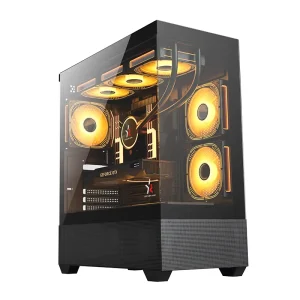 Direct Factory Sale M-ATX Horizontal Tempered Glass Customized PC Gaming Case