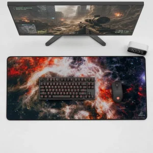 Double Sided Mouse Pad Reversible Waterproof Cloth Top with Stitched Edge for Computer and Laptop Custom Logo OEM