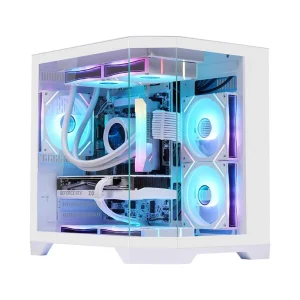 Dreamer Mini Sea View Room Gaming Computer Cases Towers Fine Anti Aliasing Three Sided Glass Pillarless Fish Tank Water Stock