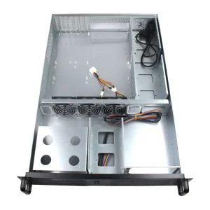 Dual Xeon Server Motherboard Case with Large PC Power Supply, 2U Rackmount Industrial Control Chassis, 650mm Deep and Two Optical Bays