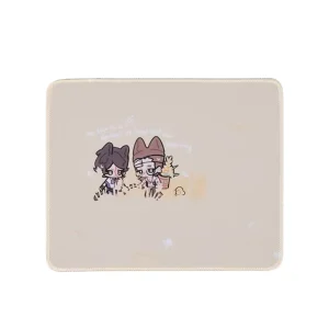 Durable Non-Toxic Natural Rubber Small Rectangular Office Mouse Pad Custom Size Cartoon Style Gaming