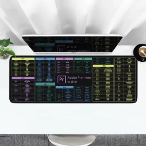 Durable Solid Black Rubber Base 3mm Thick Customizable Size Gaming Mouse Pad for PC PS CAD Excel Home Office Use in Stock