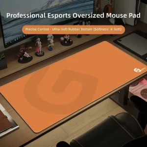 Durable Stitched Edge Rubber Mouse Pad Washable Desk Mat for Home Office School Laptop Accessories