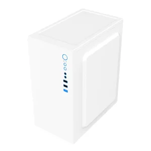 Dynamiter MicroATX Computer Case Lightweight Aluminum Alloy Supports 4 Drives PSU for Office Desktop Use