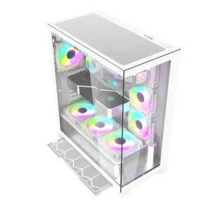E-ATX Gaming Computer Case with 3-Sided Tempered Glass