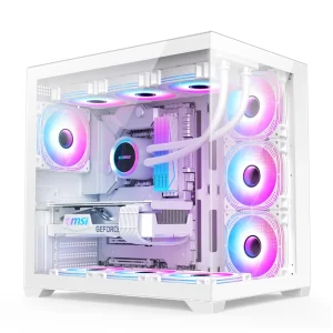 E Sports Desktop Computer Wide Body Internet Cafe ATX Large Chassis Air Cooled Mid Tower OEM ODM Manufactured