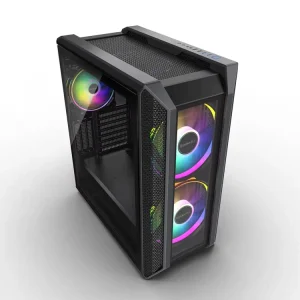 EATX ATX Full Tower Aluminum Alloy Gaming Computer Case Side Panel Window 3 Cable Management Support Water Cooling System