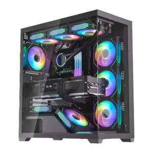 EATX Full Tower Tempered Glass Side Window Aluminum Alloy PC Gaming Chassis