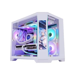 EATX PC Case Full Tower Mid Tower Compatible Gaming Computer Case High Airflow Tempered Glass PC Chassis