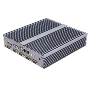 ECSUU Mini PC with Intel Celeron J1900 Dual LAN 6 COM Ports Fanless Cooling Windows 10 SSD 1 Year Warranty New