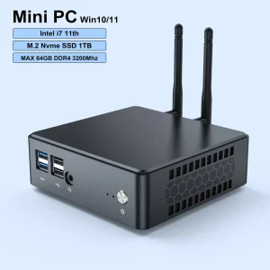 ELEBAO MPI10 Business Mini PC Intel Core I3 115G4 I5 1135G7 I7 1165G7 Win11 Computer PC Gaming Mini Pcs