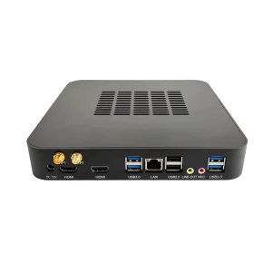 ELSKY Dual HDMI Mini Desktop Computer HD4008 Support Kaby Lake I3 7100H DDR4 RAM 1*COM MSATA M.2 SSD