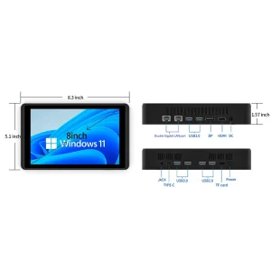 EVRAIN T8 PRO New Quad Core SSD Mini PC with Win11 Pro 8GB GDDR4 WiFi 6 for Industrial Use with AU US EU JP CN UK Plugs