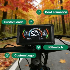 Ebike Instrument Panel Factory for Urban Cycling with HD Speed and Mileage Bicycle Computer