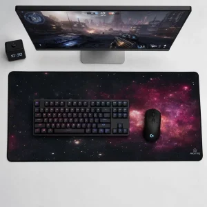 Eco Friendly Natural Rubber Mouse Pad Waterproof Stitched Edge Anti Slip for Office Desk and Gaming Use Non Toxic Odorless