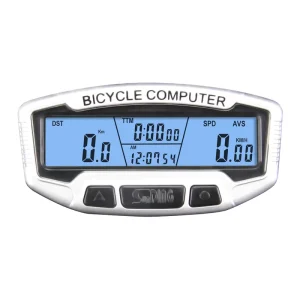 Electric Bike Speedometer Portable LCD Bicycle Computer Large Screen