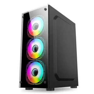 Electric Competition Seaview Room Black Mid Tower Desktop DIY Aluminum Alloy Acrylic Micro ATX Computer Case Side Panel Window