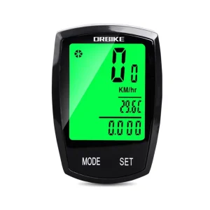 Electronic Waterproof Bike Computer LCD Display Stopwatch Digital Odometer Wired Wireless