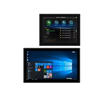Embedded 15 17 19 Inch Industrial Flat Panel Capacitive Touch Screen All in One PC I3 I5 I7 CPU SSD Storage Industrial Chassis