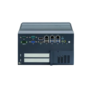 Embedded Fanless Wall-Mount Industrial PC with Intel 6th- to 9th-Gen i3/i5/i7 and PCIe x16/x4
