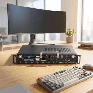 Embedded Industrial Computer 8GB RAM 256GB SSD WiFi with Thermal Management Dual HDMI 4K