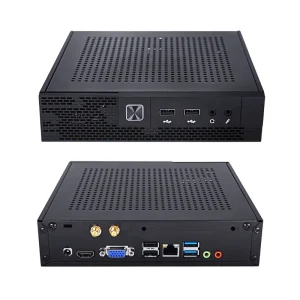 Embedded Mini PC with Fan Intel Core i5-14500 14-Core LAN and COM 2x DDR4 M.2 SATA/NVMe 6 USB Linux Ubuntu Windows 10/11
