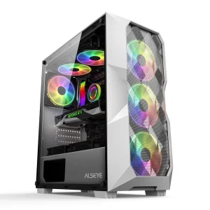 Empty Computer Case 360 Cooler Big Jony-W White PC Case