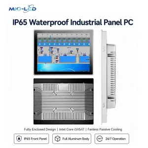 Enclosed IP65 Waterproof Capacitive Touch Screen Monitor 1920×1200 IPS Embedded All in One PC for Kiosk