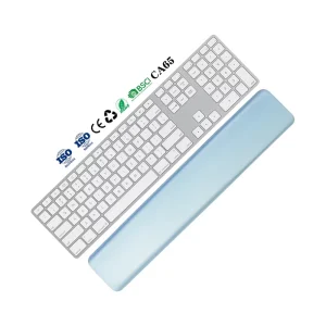 Ergonomic Blue Gaming Mouse Pad Keyboard Support Cushion PORON Anti Slip Wrist Rest Anime Design Water Resistant 430x80mm