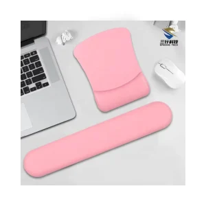 Ergonomic Memory Foam Custom Color Gaming Mouse Pad Set Wrist Rest Gel Base Heat Transfer Stock Play Computer Office Home