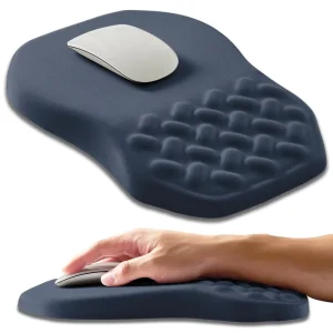 Ergonomic Memory Foam Gaming Mouse Pad Comfortable Home Office Desk Mat Wrist Rest Non Slip PU Silicone Base PC Keyboard Stock