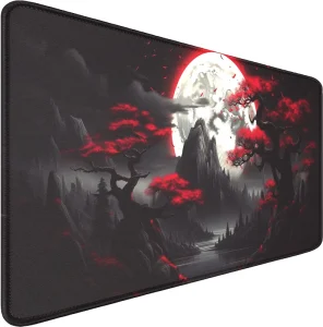Extended Anime 800*300mm Large Non Slip Full Keyboard Mat Stitched Edges Gaming Mouse Pad Water Resistant Scratch Proof Office
