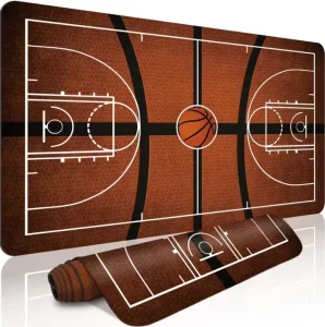 Extended Basketball Court Design Mouse Pad Desk Mat Keyboard Mat High-Definition Print