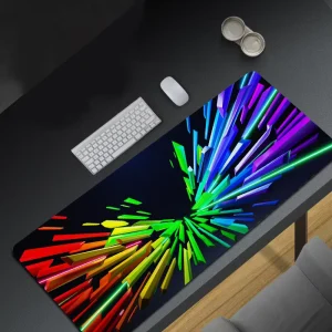 Extended Gaming Mouse Pad Large Desk Mat with Stitched Edges and Non-Slip Rubber Base