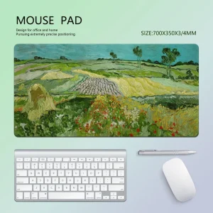 Extra Large Gaming Desk Pad Stitched Edge Water-Resistant Non-Slip Rubber Keyboard Mouse Mat Supply