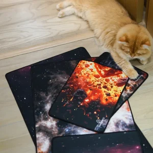 Extra Large Natural Rubber Mouse Pad for Gaming and Office Use Custom Design Thickened Edge