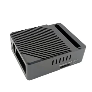 Extruded Black Anodized Aluminum Enclosure Slant Fin Heat Sink Housing for Raspberry Pi Embedded Single Board Computer Shell