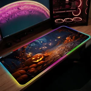 F1 RGB Extended Gaming Desk Mat with Custom Logo Print and USB Hub