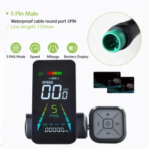 F4 Cycling Computer for Electric, Road, and Mountain Bikes with NFC Customizable Logo Code Waterproof Design