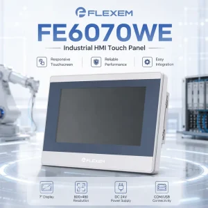 FE6070WE Series 24V DC Industrial HMI Touchscreen Operator Panel