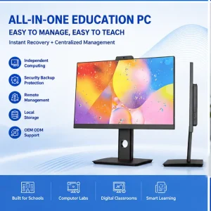 FHD IPS All in One PC with Camera and Microphone Anti glare Display Intel i7 i9 Desktop Computer Workstation for Office